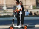 electric scooters require insurance and a targhino Photograph: Guglielmo Mangiapane/Reuters