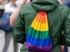 Rainbow backpack. A Torino Pride volunteer was slapped in the face because, they believe, they were wearing a rainbow backpack. Image credit: Istock