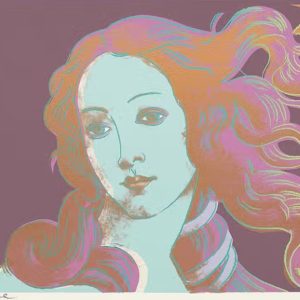 Fake Warhols seized by Italian police. Image shows Details Of Renaissance Paintings (Sandro Botticelli, Birth Of Venus, 1482) (F. & S. II.317) © Andy Warhol, 1984