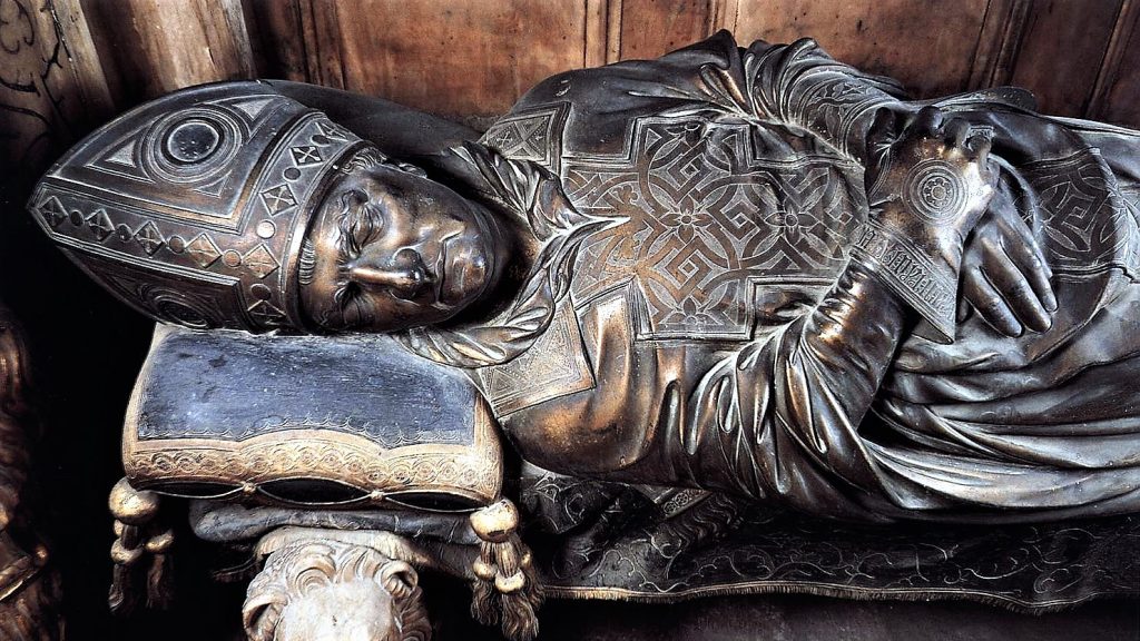 Detail from the tomb of antipope John XXIII