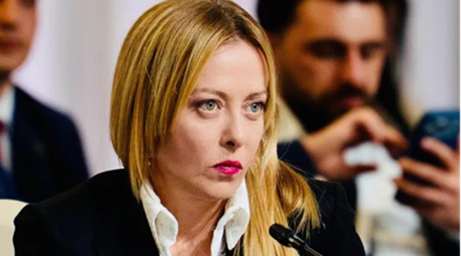 Meloni at EPC, Yerevan, 4 May 2026. Shre told reporters she didn't agree with proposed US troop withdrawal in Italy. Image Credit: Handle