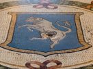 Bull mosaic in Galreria, Milan which is in need of testicular renovation. Image credit: Getty Images