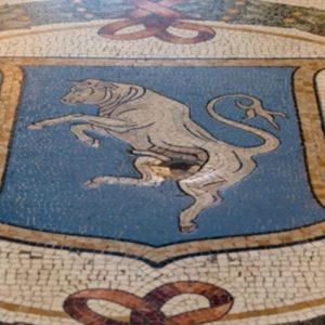 Milan's lucky bull gets its testicles restored Bull mosaic in Galreria, Milan which is in need of testicular renovation. Image credit: Getty Images