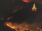 Tuscany wildfire spreads across Monte Faete. Image: still from Vigili del Fuoco video on X.com