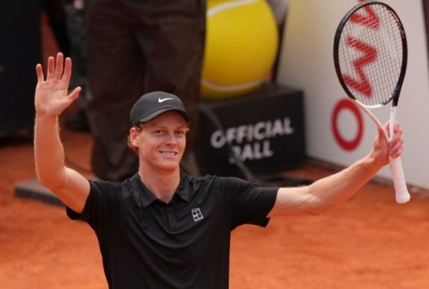 Jannik Sinner beats Medvedev in the Italian Open semi-final 2026. Image credit: AP Photo/Andrew Medichini
