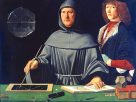 Luca Pacioli. Por Atribuido a Jacopo de'Barbari - Lauwers, Luc & Willekens, Marleen: Five Hundred Years of Bookkeeping: A Portrait of Luca Pacioli (Tijdschrift voor Economie en Management, Katholieke Universiteit Leuven, 1994, vol. XXXIX issue 3 p. 289–304) pdf, Dominio público, https://commons.wikimedia.org/w/index.php?curid=670307