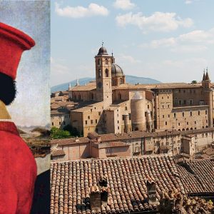 Federico de Montefeltro e Urbino-duomo_e_palazzo_ducale