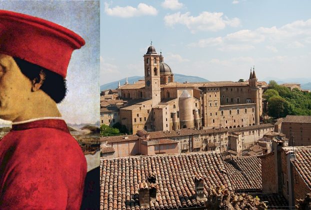 Federico de Montefeltro e Urbino-duomo_e_palazzo_ducale
