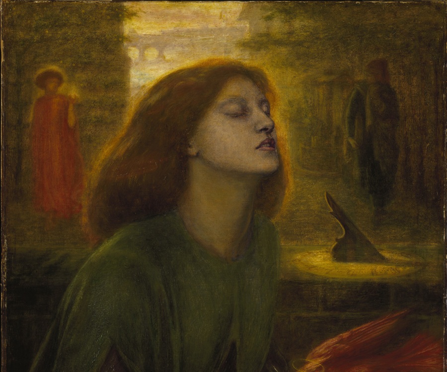 Beatrice Portinari as Beata Beatrix by Dante Gabriele Rossetti