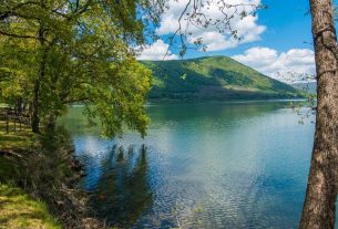 Lake Vico where the husband of Cabinet Minister Roccella went missing on Saturday