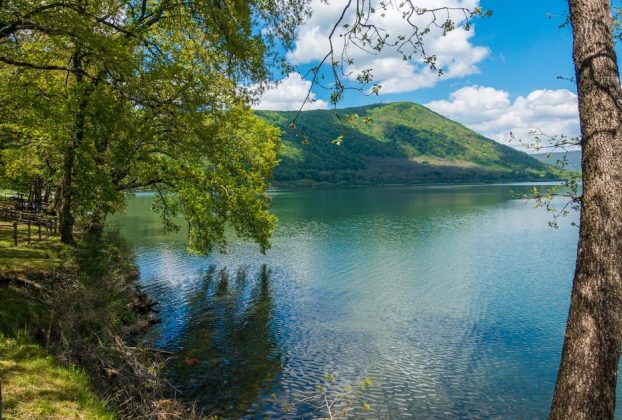Lake Vico where the husband of Cabinet Minister Roccella went missing on Saturday