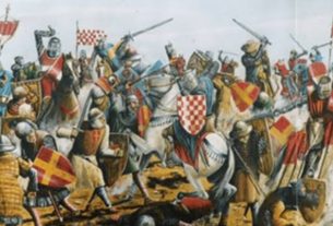 depiction of the Battle of Campaldino