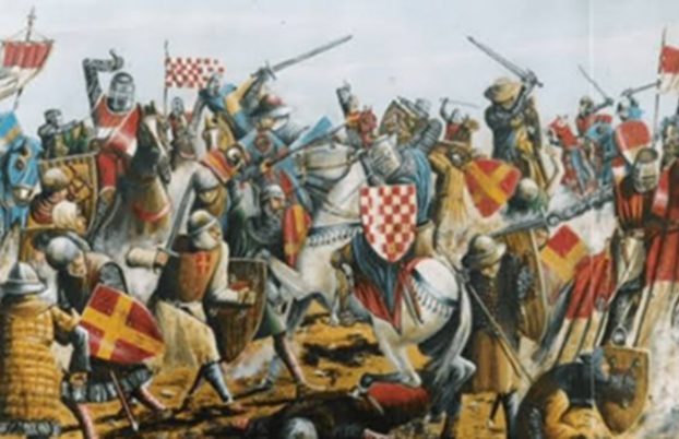 depiction of the Battle of Campaldino