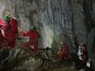 caver freed from flying boars cave in Piemonte