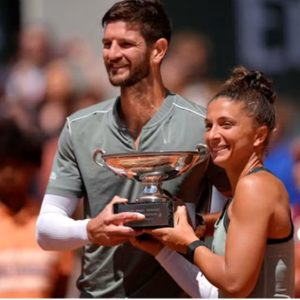 Errani and Vavassori retain their French open mixed doubles title. ©Nicolas Gouhier / FFT