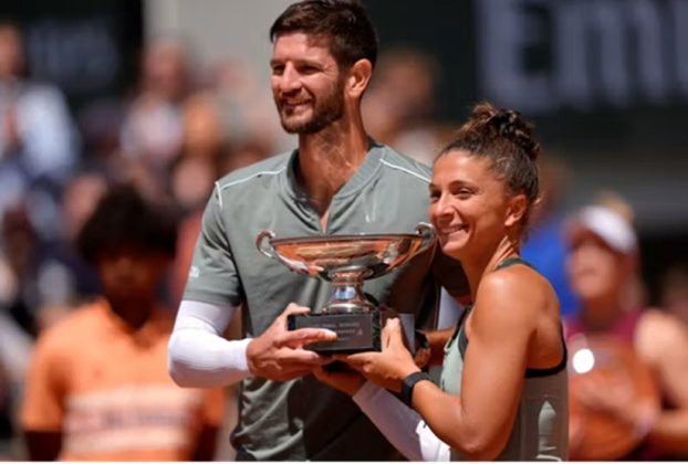 Errani and Vavassori retain their French open mixed doubles title. ©Nicolas Gouhier / FFT