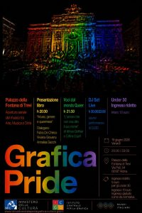 Promotion of the Pride event ot Istituto per la Grafica Rome