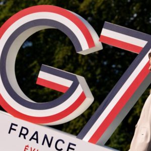 Meloni at G7 in Evian France