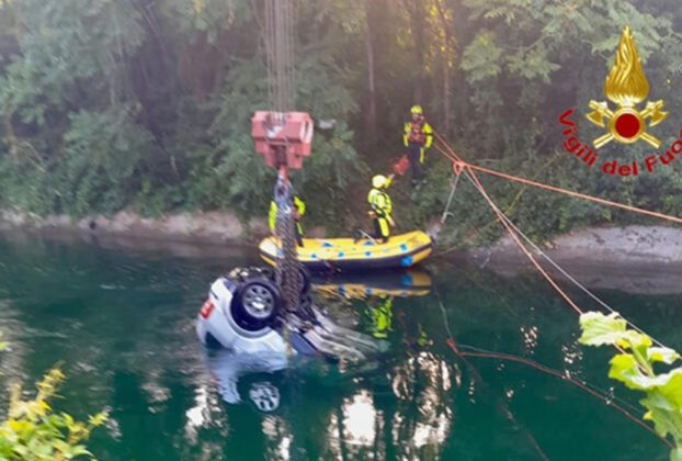 Senago car crash Image credit: Vigili del Fuoco