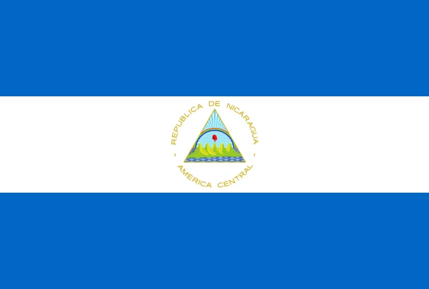 Flag of Nicaragua C records, Public domain, via Wikimedia Commons