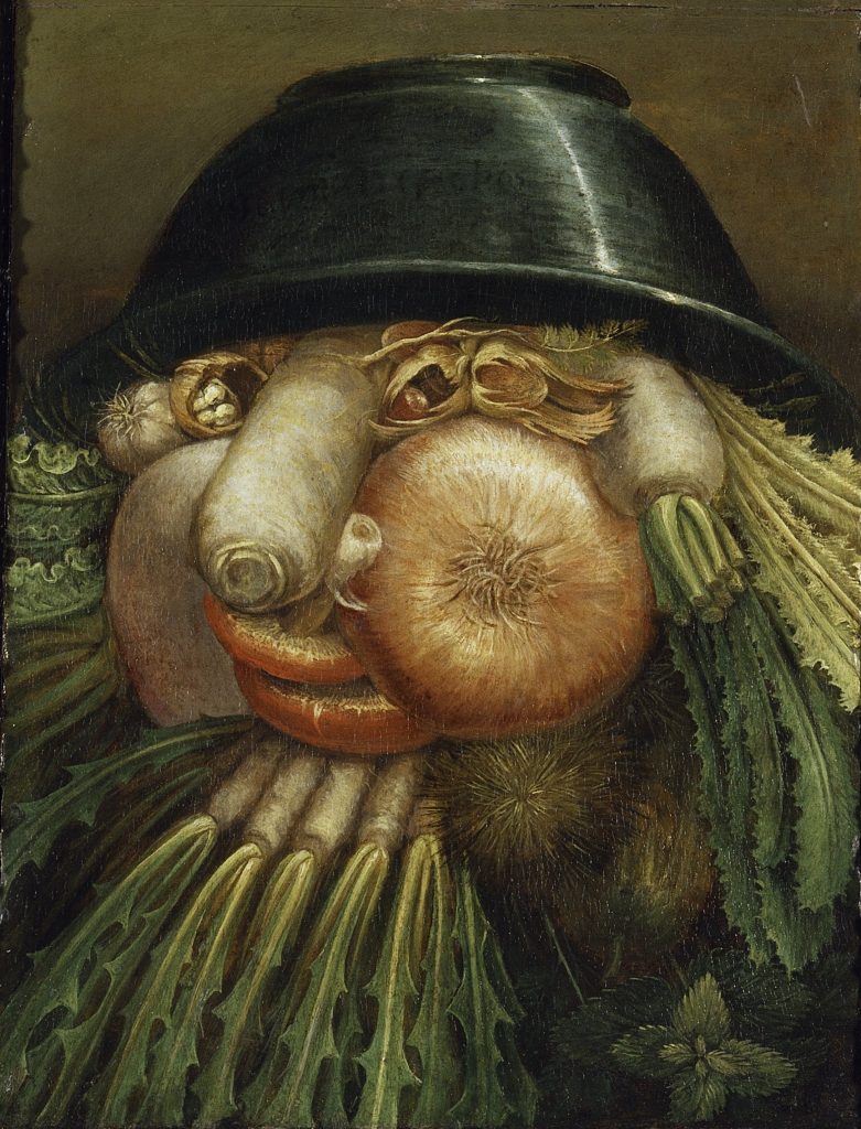 The Gardener Por Giuseppe Arcimboldo - Google Arts & Culture — l%E2%80%99ortolano-giuseppe-arcimboldo-giuseppe-arcimboldo/YgEItjbKaPkX9Q, Dominio público, https://commons.wikimedia.org/w/index.php?curid=344296