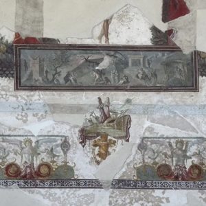 Detail of the restored ceiling fresco Credit: Courtesy of the Archaeological Park of Pompeii