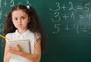Girl not keen on doing maths