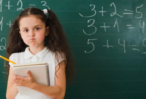 Girl not keen on doing maths