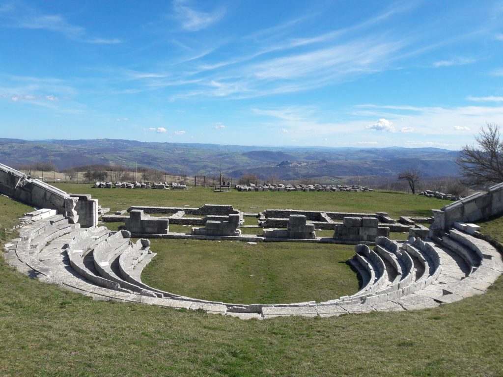 Samnite theatre at Pietrabbondante. Image credit: Direzione regionale musei nazionale Molise