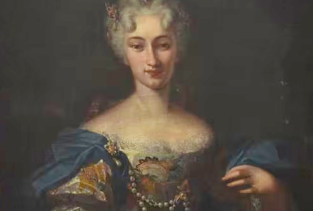Portrait_of_Clelia_Grillo_Borromeo_Arese_-_Palazzo_Borromeo Por Pintor no identificado - https://www.ilsole24ore.com/art/nel-salotto-femme-savante-ADXLvJJB?refresh_ce&nof, Dominio público, https://commons.wikimedia.org/w/index.php?curid=145461271