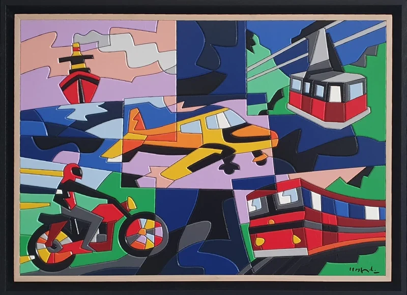 Bon Voyage (2023) by Ugo Nespolo