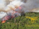 Sardinia wildfire forces evacuations. Image creit: Corpe Forestale