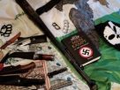 Nazi paraphernalia seized by police and DIGOS. Image credit: Carabinieri DIGOS