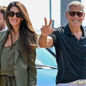 George Clooney arrives in Venice
